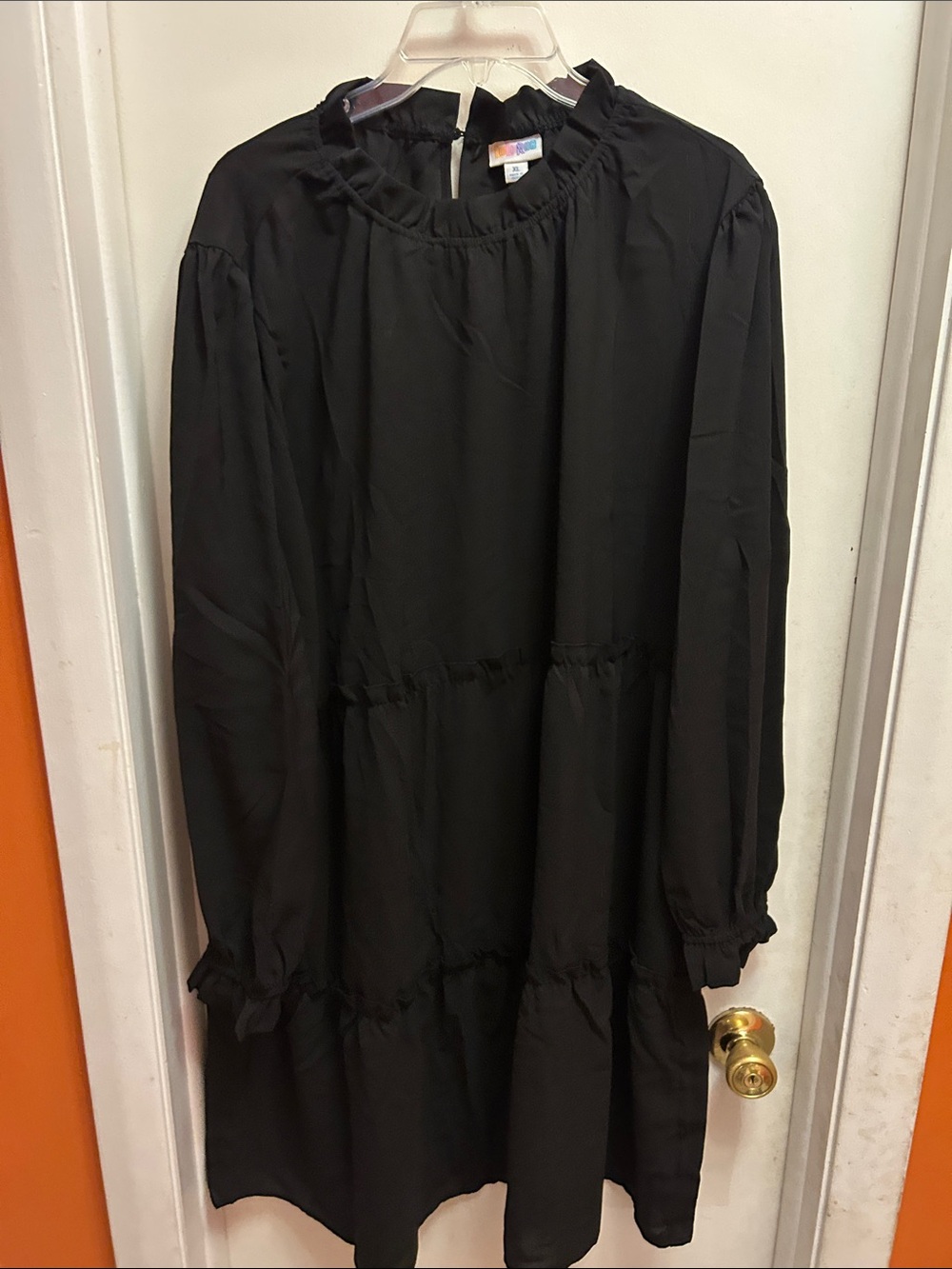 LuLaRoe Black Long Sleeve Tiered Dress